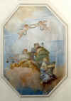 foto R.Pellizzon Otus Nel quarto quadro sono rappresentate le quattro virt cardinali: Giustizia, Fortezza, Prudenza e Temperanza. Le quattro virt cardinali:Giustizia con la bilancia;Fortezza con la colonna spezzata;Prudenza con lo specchio;Temperanza con l'acqua. 
