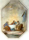 foto R.Pellizzon Otus Nel primo riquadro  rappresentata la cena di Emmaus (Luca 24): 
